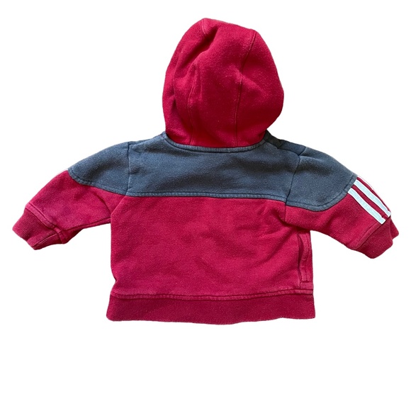 Adidas Baby Red and Gray Track Suit, Size 6 Months - Picture 4 of 10